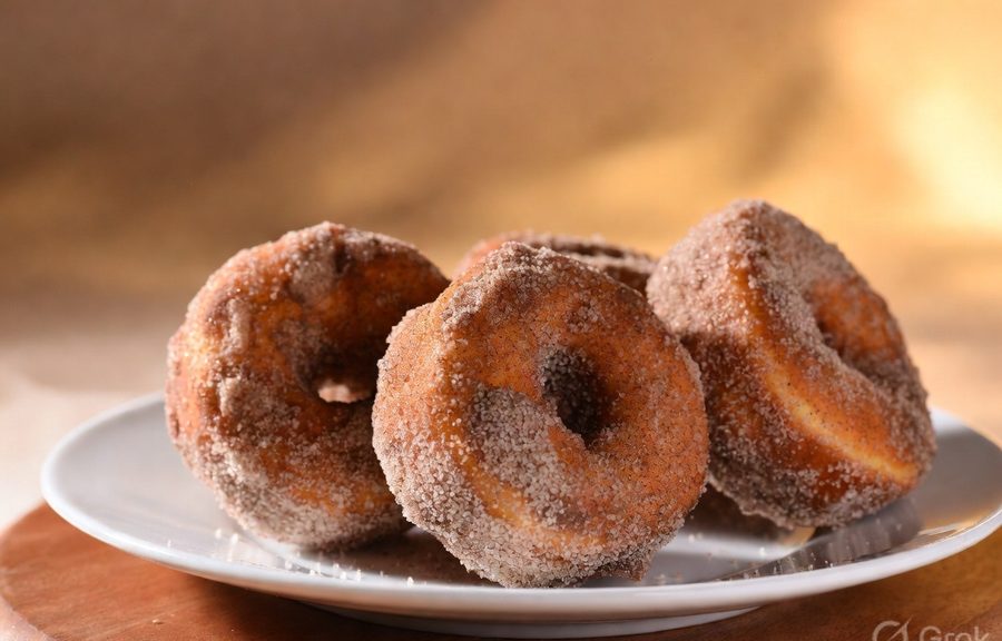 Hot cinnamon donuts